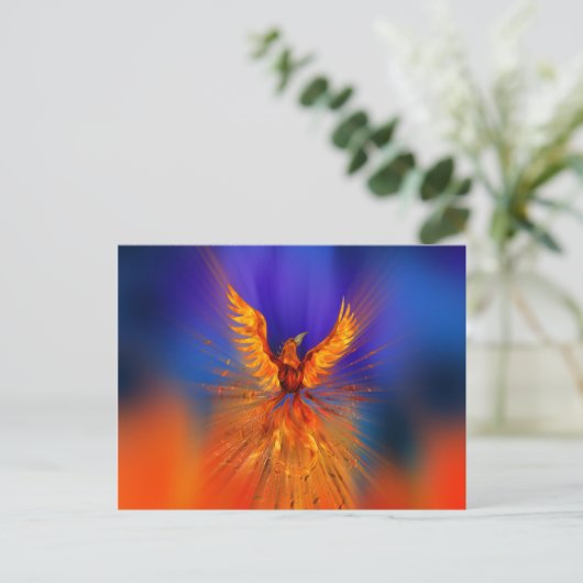Phoenix Rising Briefkaart (Staand voorkant)