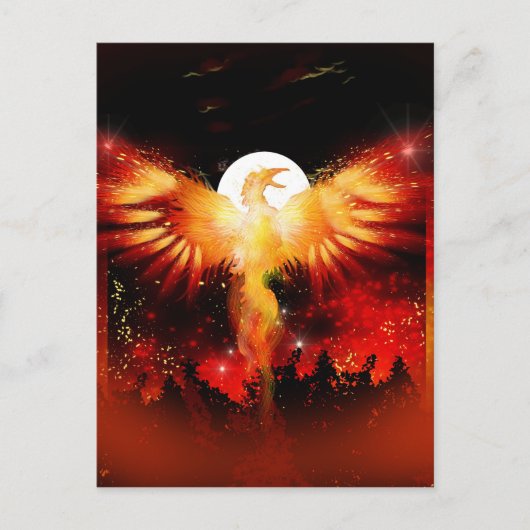 Phoenix Rising Briefkaart (Voorkant)