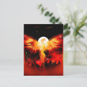 Phoenix Rising Briefkaart (Staand voorkant)