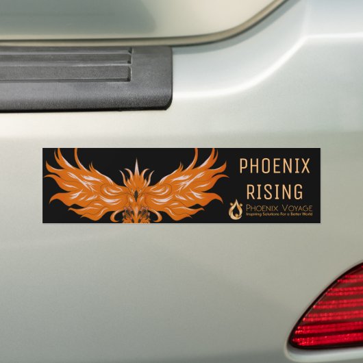 Phoenix Rising Bumpersticker (Op auto)