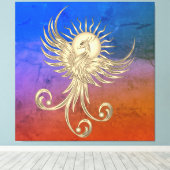 Phoenix Rising Canvas Afdruk (Insitu (Houten vloer))