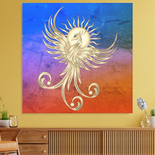 Phoenix Rising Canvas Afdruk (Insitu (Woonkamer))