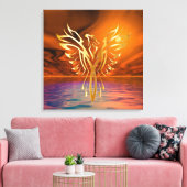 Phoenix Rising Canvas Afdruk (Insitu (Woonkamer))