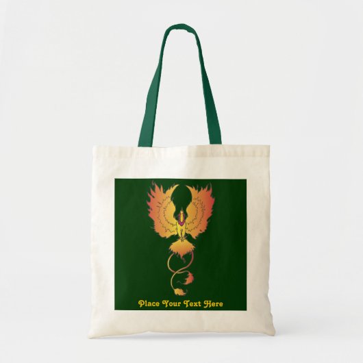 Phoenix Rising Custom Text Tas (Voorkant)