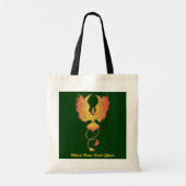 Phoenix Rising Custom Text Tas (Achterkant)