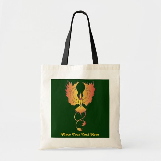 Phoenix Rising Custom Text Tas (Voorkant)