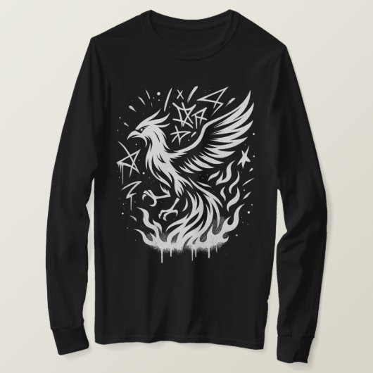 Phoenix Rising: De Samurai's Vuur T-shirt (Design voorkant)