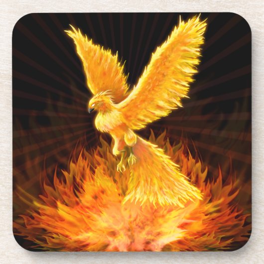 Phoenix Rising Drankjes Onderzetter (Voorkant)