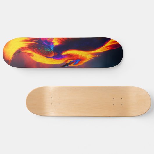 Phoenix Rising Eagle Flame Skate Board, Digitale k Persoonlijk Skateboard (Horizontaal)
