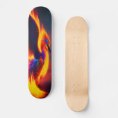 Phoenix Rising Eagle Flame Skate Board, Digitale k Persoonlijk Skateboard (Voorkant)