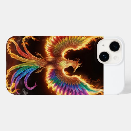Phoenix Rising: een dans van vlammen Case-Mate iPhone Case (Achterkant (horizontaal))