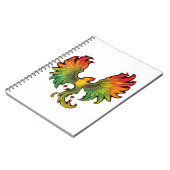 Phoenix Rising – Ein Design voller Kraft und Wiede Notitieboek (Linkerzijde)