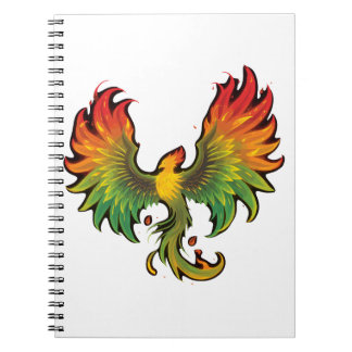 Phoenix Rising – Ein Design voller Kraft und Wiede Notitieboek