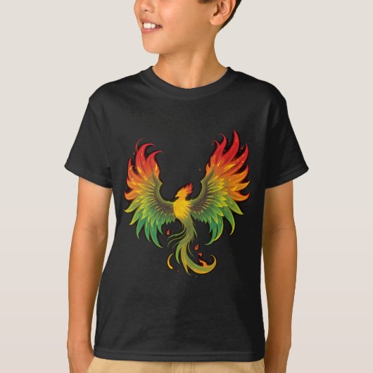 Phoenix Rising – Ein Design voller Kraft und Wiede T-shirt (Voorkant)
