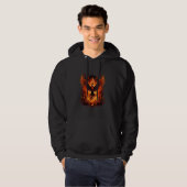 Phoenix Rising Fire Phoenix Vogel Mythische Vogel Hoodie (Voorkant volledig)