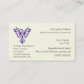 Phoenix Rising from Ashes, Appointment card Visitekaartje (Voorkant)