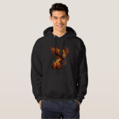 Phoenix Rising From Ashes Resurrection Rebirth New Hoodie (Voorkant volledig)