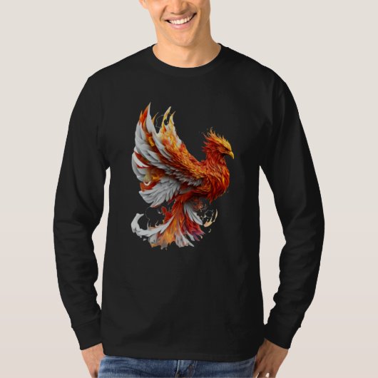 Phoenix Rising From Ashes Resurrection Rebirth New T-shirt (Voorkant)