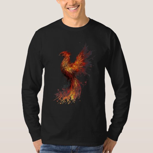 Phoenix Rising From Ashes Resurrection Rebirth New T-shirt (Voorkant)