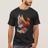 Phoenix Rising From Ashes Resurrection Rebirth New T-shirt (Voorkant)