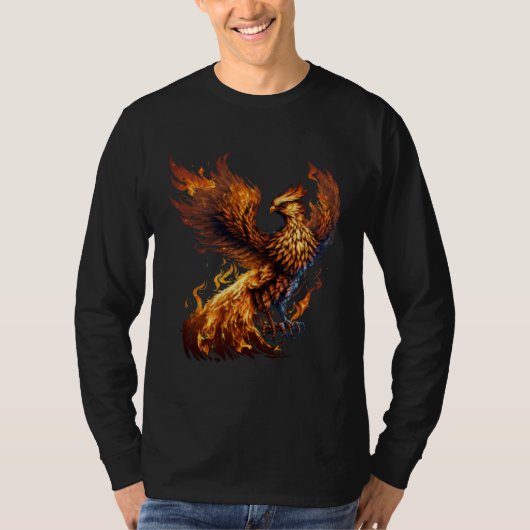 Phoenix Rising From Ashes Resurrection Rebirth New T-shirt (Voorkant)