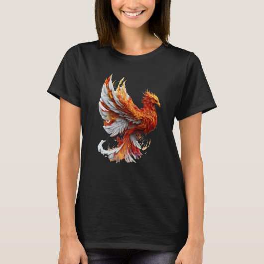Phoenix Rising From Ashes Resurrection Rebirth New T-shirt (Voorkant)