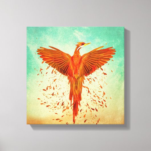 Phoenix Rising - Gemengde media Canvas Afdruk (Voorkant)