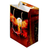 Phoenix Rising Gift Bag Medium Cadeauzakje (Voorkant Gekanteld)