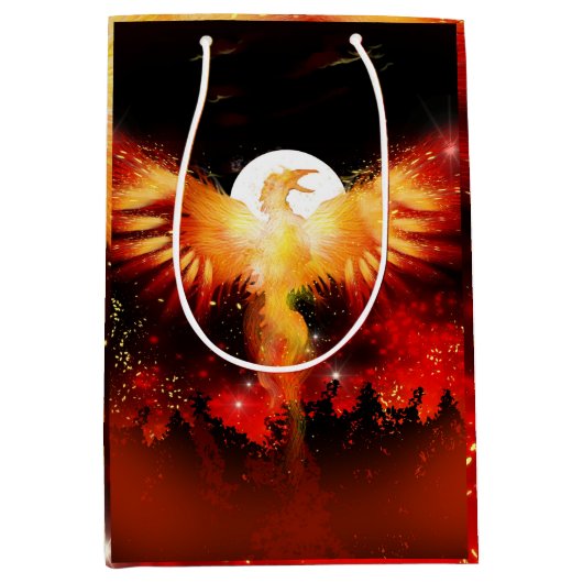 Phoenix Rising Gift Bag Medium Cadeauzakje (Voorkant)