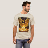 Phoenix Rising Graphic T-shirt: Verbrand uw stijl T-shirt (Voorkant volledig)