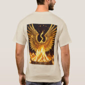 Phoenix Rising Graphic T-shirt: Verbrand uw stijl T-shirt (Achterkant)