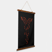 Phoenix Rising Hangend Wandkleed (Gebogen)