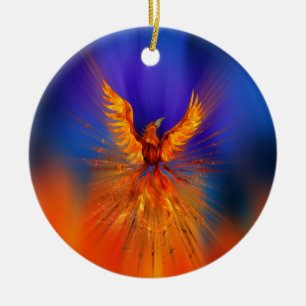 Phoenix Rising Keramisch Ornament