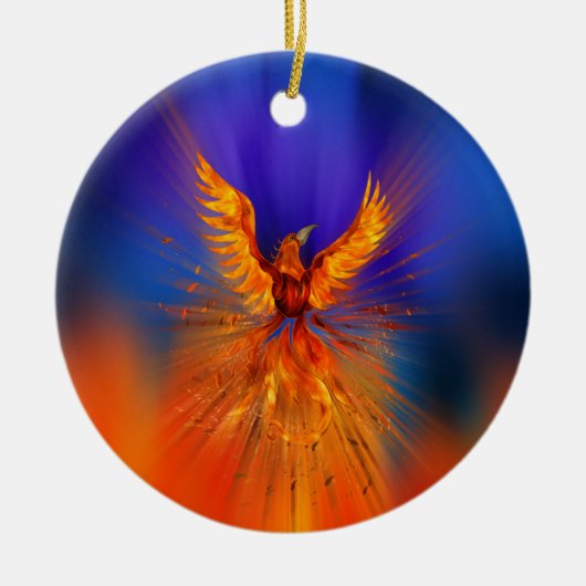 Phoenix Rising Keramisch Ornament (Voorkant)