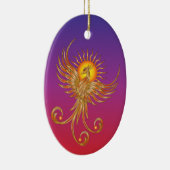 Phoenix Rising Keramisch Ornament (Rechts)