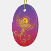 Phoenix Rising Keramisch Ornament (Links)