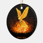 Phoenix Rising Keramisch Ornament (Links)