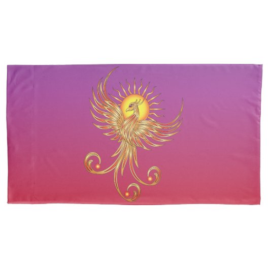 Phoenix Rising Kussensloop (Voorkant-Links)