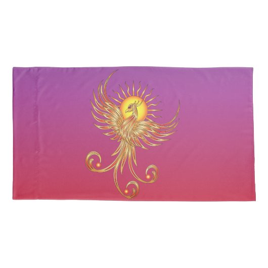 Phoenix Rising Kussensloop (Achterkant-Links)