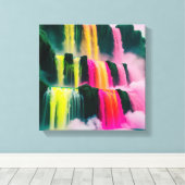 Phoenix Rising Mesmerizing Wall Art Collectie Canvas Afdruk (Insitu (Houten vloer))