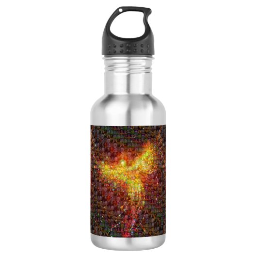 Phoenix Rising Mosaic Waterfles (Voorkant)