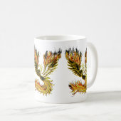 Phoenix Rising - Mythische vogel van vuur en weder Koffiemok (Voorkant rechts)