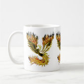 Phoenix Rising - Mythische vogel van vuur en weder Koffiemok (Links)