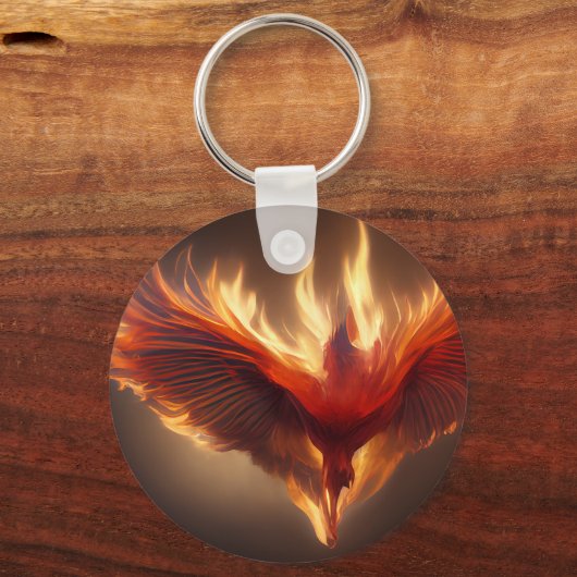 Phoenix Rising Name Inspirating Sterke Sleutelhang Sleutelhanger (Achterkant)