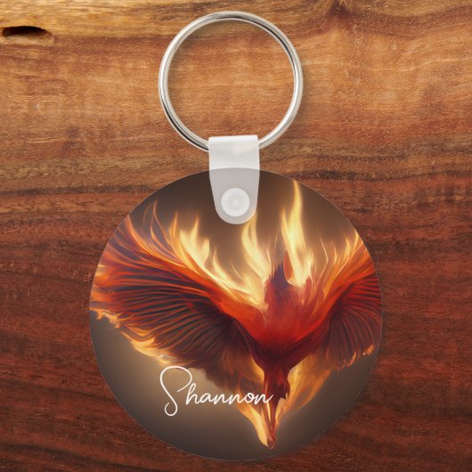 Phoenix Rising Name Inspirating Sterke Sleutelhang Sleutelhanger (Voorkant)