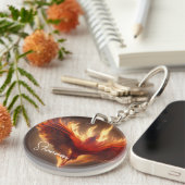 Phoenix Rising Name Inspirating Sterke Sleutelhang Sleutelhanger (Voorkant Rechts)