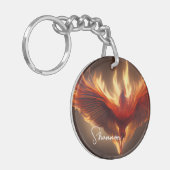 Phoenix Rising Name Inspirating Sterke Sleutelhang Sleutelhanger (Voorkant Links)