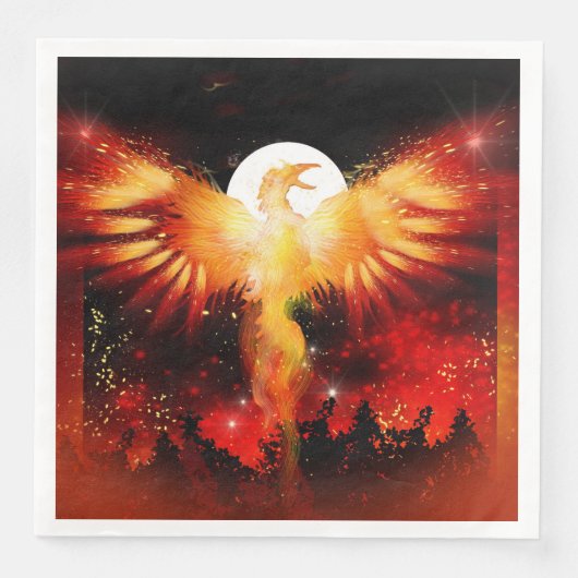 Phoenix Rising Napkin Servet (Voorkant)