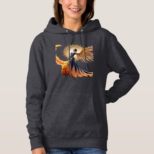 Phoenix Rising – Omarm je innerlijke vuur Hoodie (Voorkant)