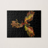 Phoenix Rising - op zwart Legpuzzel (Horizontaal)